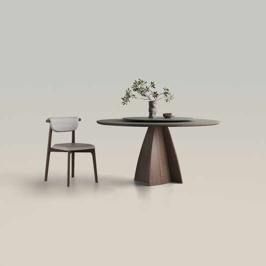 Mesa de comedor redonda moderna de 59'' para 6 personas