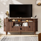 Modern 59-inch LED TV stand for 55/65/70-inch TVs - Glossy media center with storage drawers, TV stand for living room