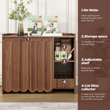 Large Litter Box Enclosure with Litter Collector, Hidden Litter Box Furniture for Automatic Litter Box