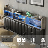 Wash Grey Headboard Queen Size Bed Frame