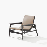 Sillón moderno con acento negro y versátil