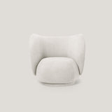Sillón moderno redondo para una sola persona