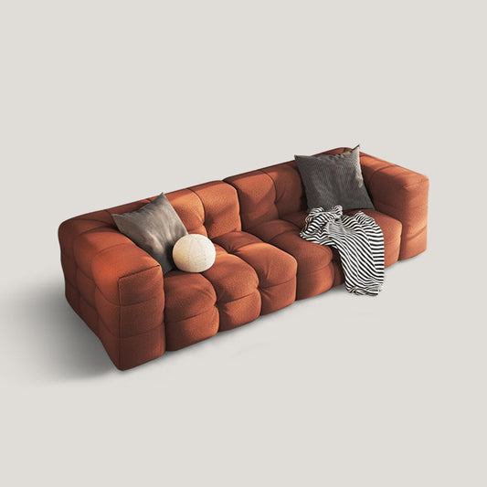 Sofá Loveseat tapizado moderno con asiento profundo