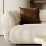 Deep Seat Minimalist Curved Sofa Sectional Couch