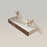 Tocador de maquillaje flotante moderno con 2 cajones