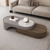 Conjunto de mesa de centro y mueble de TV de madera moderno