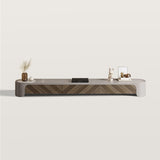 Conjunto de mesa de centro y mueble de TV de madera moderno