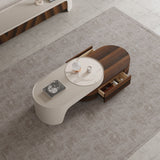 Modern Wood TV Stand and Coffee Table Set