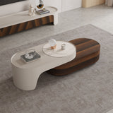 Modern Wood TV Stand and Coffee Table Set