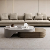 Conjunto de mesa de centro y mueble de TV de madera moderno
