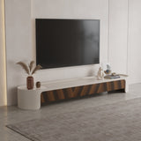Modern Wood TV Stand and Coffee Table Set