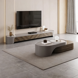 Conjunto de mesa de centro y mueble de TV de madera moderno
