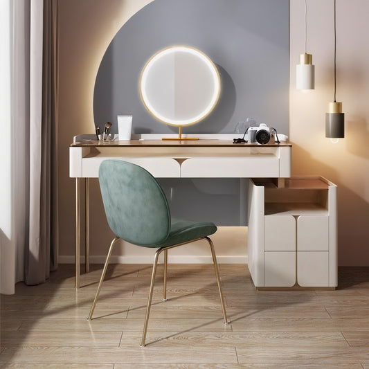 Juego de tocador con mueble con cajones