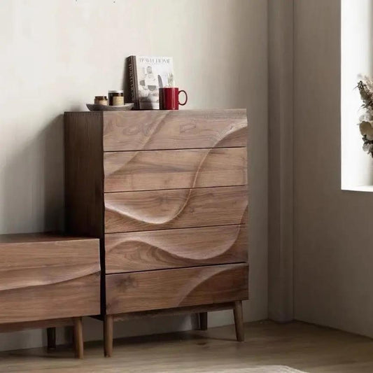 Cómoda moderna con 5 cajones y organizador de cajones