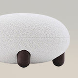 Sillón moderno de felpa con respaldo alto y sofá perezoso