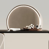 Makeup Vanity Table with Butterfly Cabinet and LED Mirror