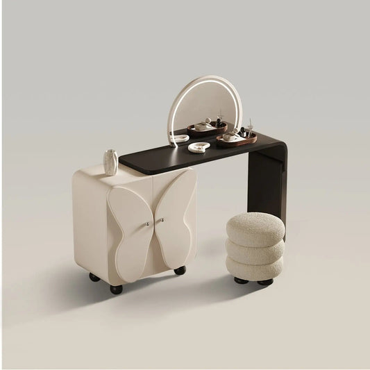 Tocador con mueble mariposa y espejo LED