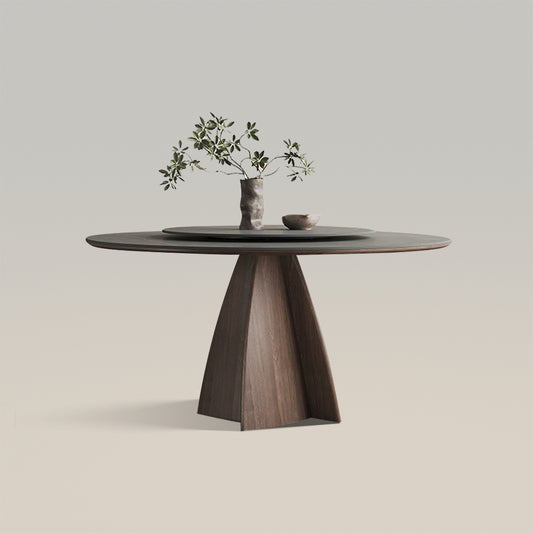 Mesa de comedor redonda moderna de 59'' para 6 personas
