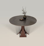 47'' Round Pedestal Dining Table For 4