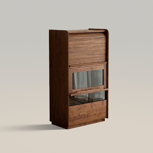 Gabinete de almacenamiento de madera, aparador tipo buffet