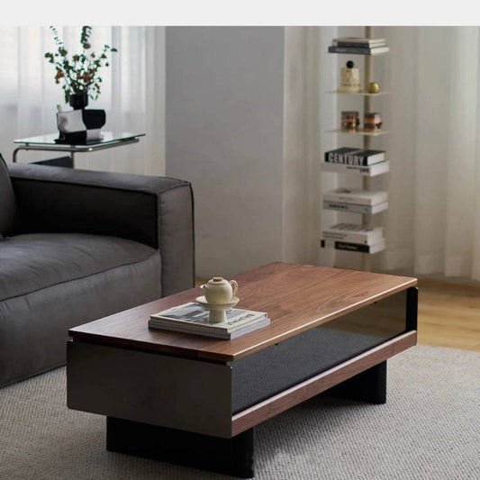 Mesa de centro baja moderna con luz