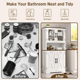 Despensa de cocina estilo granja con estantes ajustables