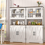 Despensa de cocina estilo granja con estantes ajustables