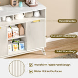 Aparador tipo buffet con estantes ajustables