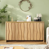 Sideboard Buffet Storage Cabinet with 4 Doors for Living Room