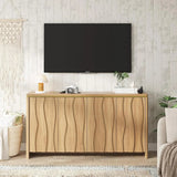 Sideboard Buffet Storage Cabinet with 4 Doors for Living Room