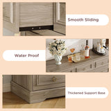 Mid Century Large Chest Storage Dresser Organizer with 7 Drawers