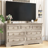 Mid Century Large Chest Storage Dresser Organizer with 7 Drawers