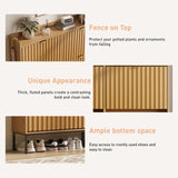 Gran zapatero acanalado con 4 cajones abatibles