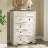 Vabches Farmhouse 43in Tall Chest of Drawers for Bedroom