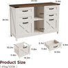 Farmhouse Lateral Filing cabinet Fits Letter for Home Office