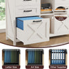 Farmhouse Lateral Filing cabinet Fits Letter for Home Office