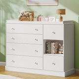 Vabches Multi-Functional Chest of Drawers Kids Dresser Cabinet with 6 Drawers