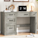 47in Executive Desk with 3 Drawers and Adjustable File Drawer