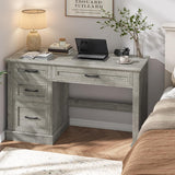 47in Executive Desk with 3 Drawers and Adjustable File Drawer