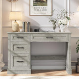 47in Executive Desk with 3 Drawers and Adjustable File Drawer