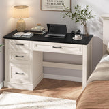 47in Executive Desk with 3 Drawers and Adjustable File Drawer