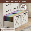 Vabches 6 Drawer Lateral File Cabinet with Lock