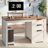 47.2IN Farmhouse Computer Desk with Adjustable File Drawer