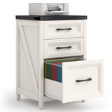 Vabches 3 Drawer Farmhouse Vertical Filing Cabinet