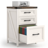 Vabches 3 Drawer Farmhouse Vertical Filing Cabinet