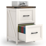 Vabches 2 Drawer Farmhouse Vertical Filing Cabinet for Home Office