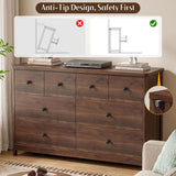 Vabches 8 Drawer Changing Table Dresser for Bedroom