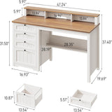 Walnut and White