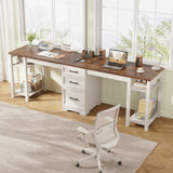 Walnut and White