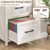 Freestanding File Cabinet with Farmhouse Drawers